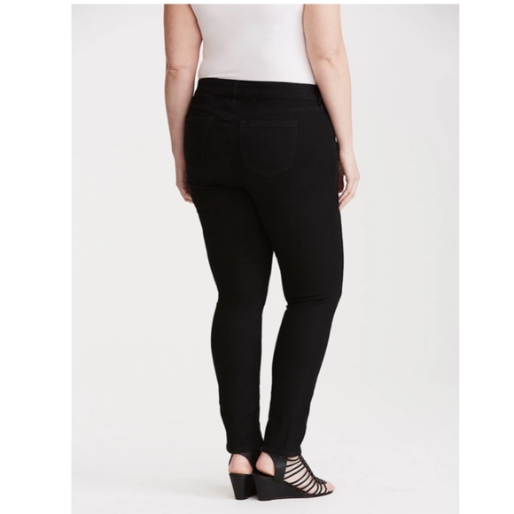 TORRID Curvy Skinny Jeans Black Wash 30XS - Picture 4 of 13